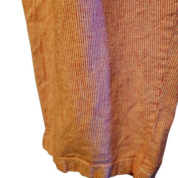 Da-sh linen blend striped pull on capri pants - Picture 3 of 5